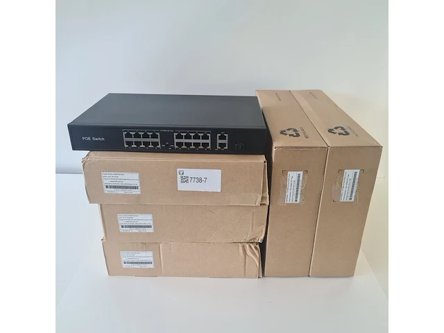 5x 19 poort ethernet switch met 16x poe - afbeelding 1 van  4