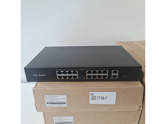 5x 19 poort ethernet switch met 16x poe - afbeelding 2 van  4