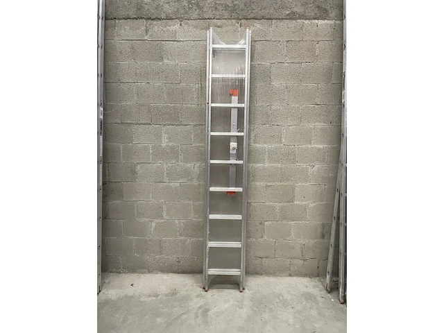 5x 2-delige schuifladder 9 treden tüv-aluminium, 2022 - afbeelding 1 van  2