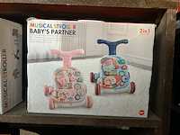 5x 2-in-1 baby walker/loopwagen (loopwagen en speeltafel) musical stroller - afbeelding 2 van  4