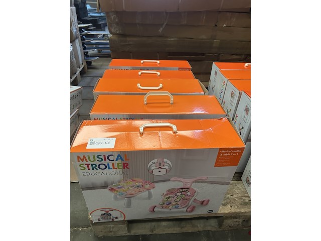 5x 2-in-1 baby walker/loopwagen (loopwagen en speeltafel), musical stroller - afbeelding 2 van  4