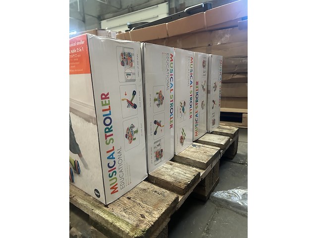 5x 2-in-1 baby walker/loopwagen (loopwagen en speeltafel), musical stroller - afbeelding 3 van  4