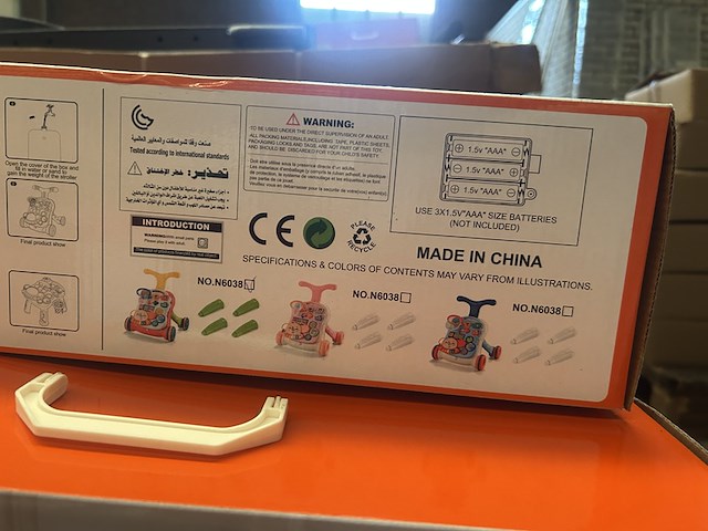 5x 2-in-1 baby walker/loopwagen (loopwagen en speeltafel), musical stroller - afbeelding 4 van  4