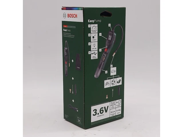 5x accu compressor, bosch, easypump 3.6v - afbeelding 4 van  4