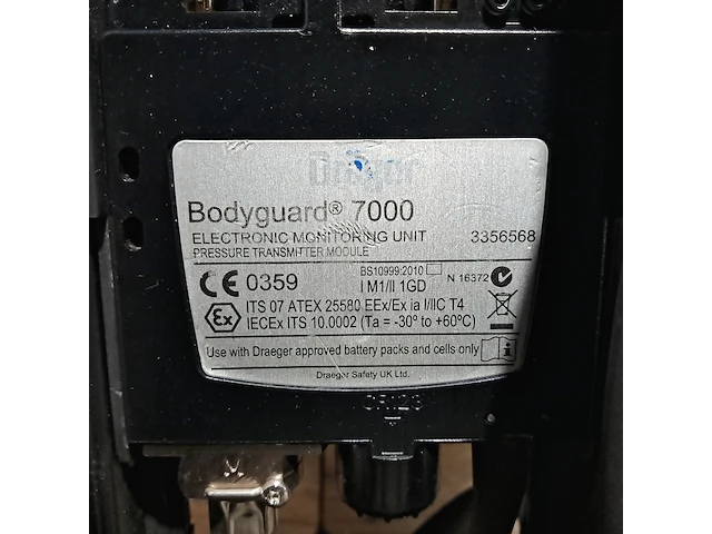 5x ademluchttoestel, dräger, pss 7000 bodyguard - afbeelding 2 van  15