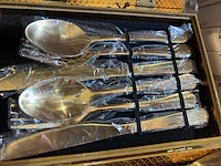 5x bestekset 12-delig goud - afbeelding 2 van  3