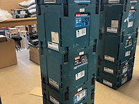 5x bouwgereedschap, 1x 18v accu, 1x lader, m-boxen makita, 1x djv182zj, 1x dhr242zjv, 1x dhs630zj, 2x ddf484rt3j - afbeelding 1 van  6