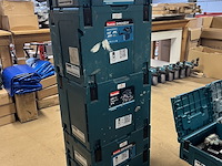 5x bouwgereedschap, 1x 18v accu, 1x lader, m-boxen makita, 1x djv182zj, 1x dhr242zjv, 1x dhs630zj, 2x ddf484rt3j - afbeelding 1 van  5