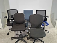 5x bureaustoel en 1x bureau, o.a ahrend