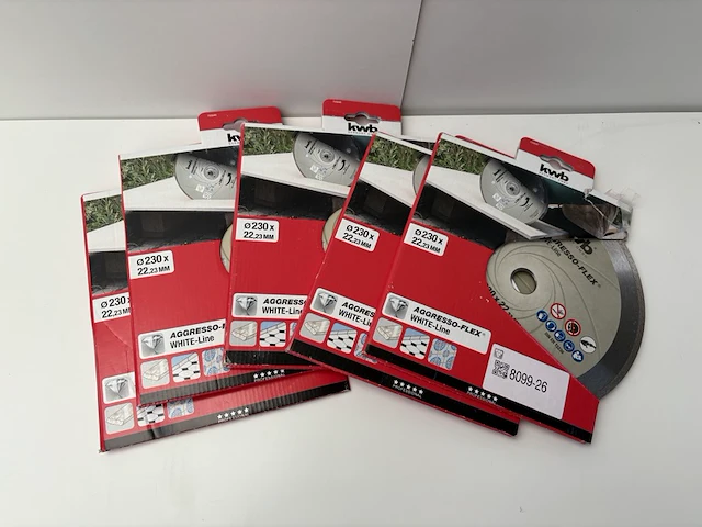 5x diamantschijf 230mm tegel kwb - afbeelding 1 van  1