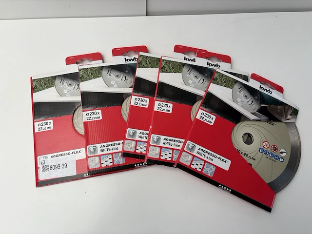 5x diamantschijf 230mm tegel kwb - afbeelding 1 van  1