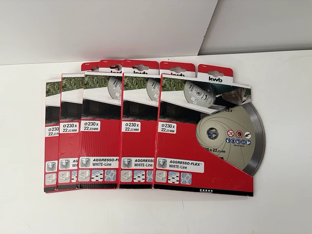 5x diamantschijf 230mm tegel kwb - afbeelding 1 van  1