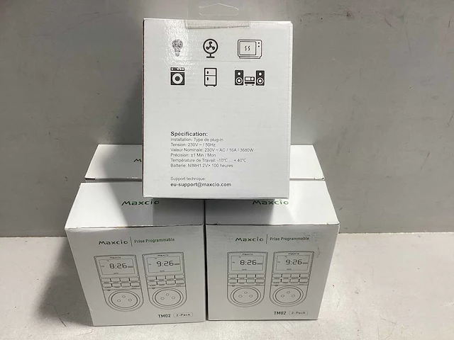 (5x) digitale timer 21 inch lcd-display 53 cm 3680 w met 10 programma's - back-up reserveaccu - willekeurige schakeling - aanraakbeveiliging - afbeelding 2 van  2