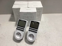 (5x) digitale timer 21 inch lcd-display 53 cm 3680 w met 10 programma's - back-up reserveaccu - willekeurige schakeling - aanraakbeveiliging - afbeelding 1 van  2