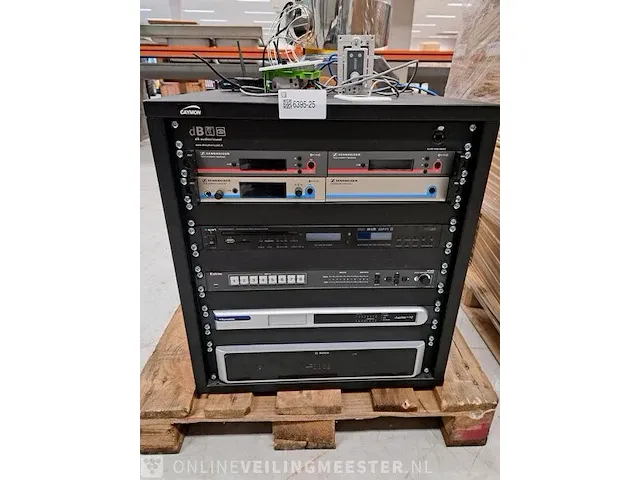 5x diverse multimedia in metalen rek o.a. bosch & sennheiser - afbeelding 1 van  7