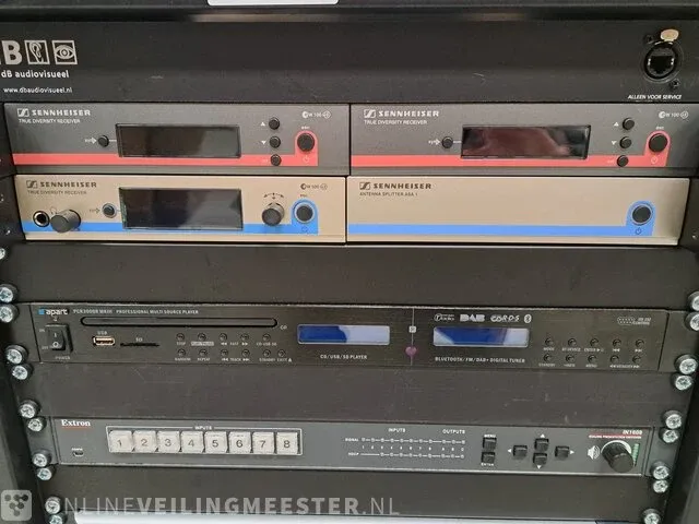 5x diverse multimedia in metalen rek o.a. bosch & sennheiser - afbeelding 4 van  7
