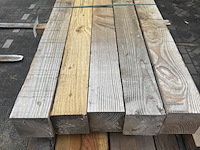 5x douglas paal | fijnbezaagd , 15 x 15 x 400 cm 5x douglas paal | fijnbezaagd , 15 x 15 x 400 cm