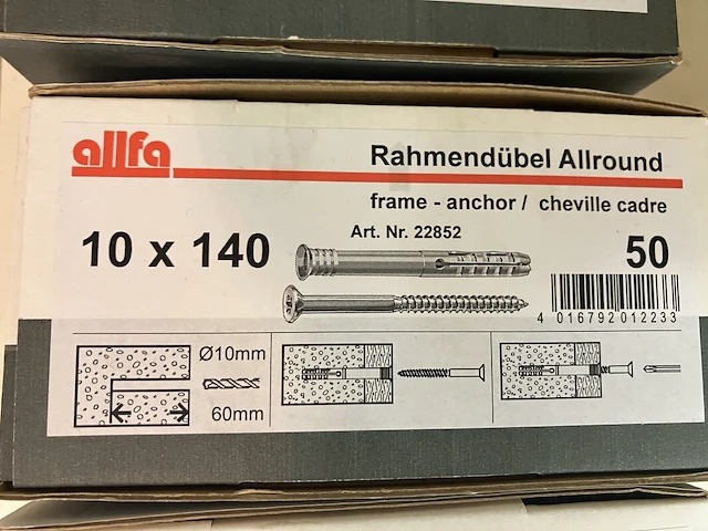5x dozen slagpluggen alfa 10x 140 - afbeelding 2 van  2