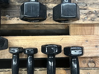 5x dumbbell set 2x 1kg, 2x 3kg, 2x 3kg, 2x 6kg, 2x 7kg, 1x los 5 kg, 1x los 10kg active panther - afbeelding 2 van  6