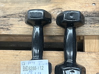 5x dumbbell set 2x 1kg, 2x 3kg, 2x 3kg, 2x 6kg, 2x 7kg, 1x los 5 kg, 1x los 10kg active panther - afbeelding 6 van  6