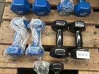 5x dumbbell set 2x 3kg, 2x 5kg, 2x 6kg, 2x 8kg, 2x 10kg active panther - afbeelding 1 van  4