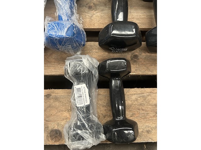 5x dumbbell set 2x 3kg, 2x 5kg, 2x 6kg, 2x 8kg, 2x 10kg active panther - afbeelding 3 van  4