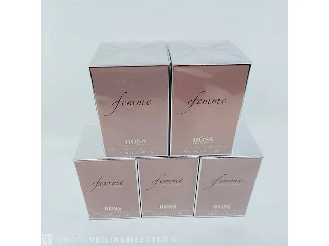 5x eau de parfum, 75 ml hugo boss, femme, vaporisateur spray - afbeelding 2 van  4