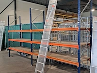 5x enkele ladder 11 treden aluminium, grijs / chroom, 2022 - afbeelding 2 van  3