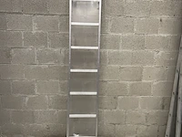 5x enkele ladder 1x7 aluminium, grijs / chroom, 2022 - afbeelding 1 van  1