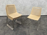 5x gaber akami - nestelbare kantinestoel - beige - afbeelding 1 van  7