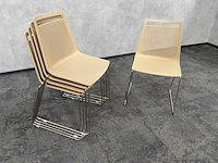 5x gaber akami - nestelbare kantinestoel - beige - afbeelding 2 van  7