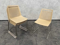 5x gaber akami - nestelbare kantinestoel - beige - afbeelding 6 van  7