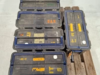 5x gereedschapskoffer met inhoud, o.a. fluke, stanley - afbeelding 5 van  12