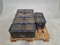 5x gereedschapskoffer met inhoud, o.a. fluke, stanley - afbeelding 1 van  8