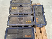 5x gereedschapskoffer met inhoud, o.a. fluke, stanley - afbeelding 2 van  8