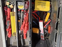 5x gereedschapskoffer met inhoud, o.a. fluke, stanley - afbeelding 4 van  8