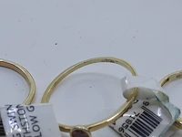 5x gouden ring, 14 karaats - afbeelding 5 van  16