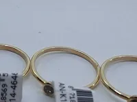 5x gouden ring, 14 karaats - afbeelding 7 van  16