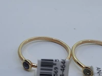 5x gouden ring, 14 karaats - afbeelding 8 van  16