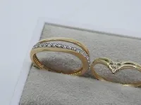 5x gouden ring, 14 karaats - afbeelding 10 van  17