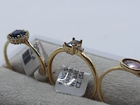5x gouden ring, 14 karaats - afbeelding 2 van  16