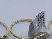 5x gouden ring, 14 karaats - afbeelding 10 van  11