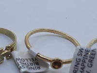 5x gouden ring, 14 karaats - afbeelding 10 van  11
