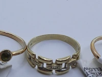5x gouden ring, 14 karaats - afbeelding 11 van  11