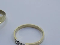 5x gouden ring, 14 karaats - afbeelding 5 van  13
