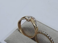 5x gouden ring, 14 karaats - afbeelding 2 van  12
