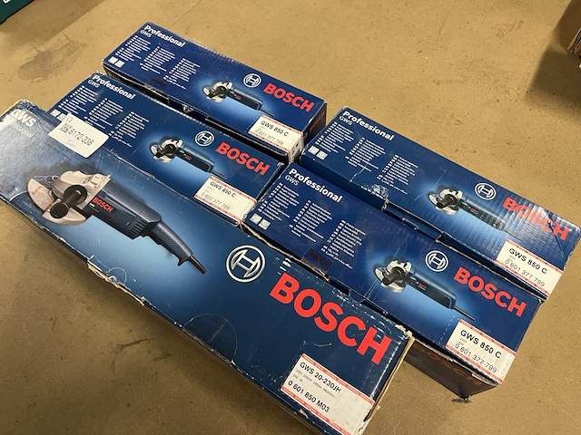 5x haakse slijpmachine bosch professional - afbeelding 5 van  8