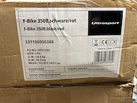 5x hometrainer opvouwbaar ultrasport, f-bike 200b, zwart/rood - afbeelding 9 van  9