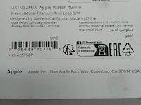 5x horlogeband smartwatch, apple, watch 49mm green trail loop - afbeelding 9 van  17