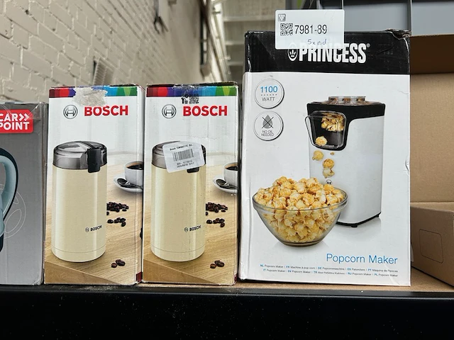 5x huishoudelijke apparaten w.o. popcorn maker w.o. bosch, princess - afbeelding 2 van  6